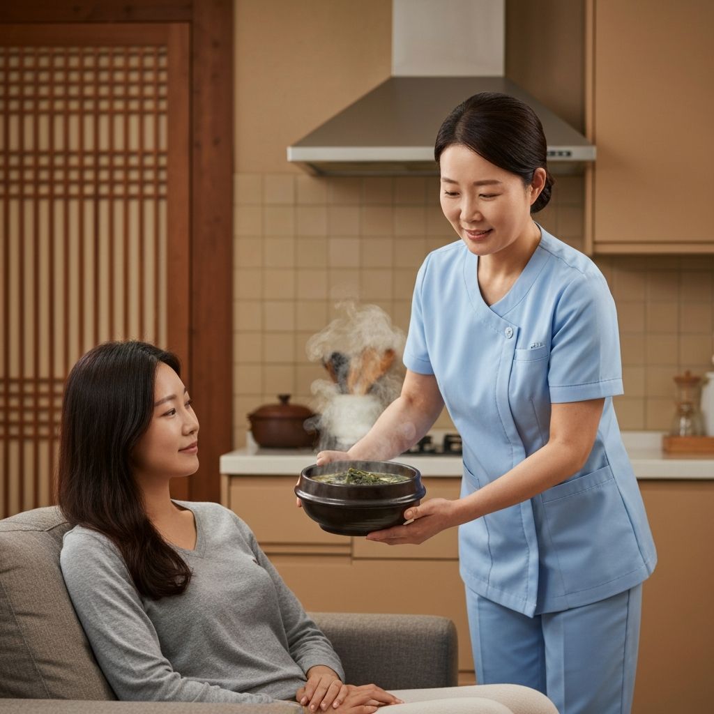 산후 회복 영양식 준비